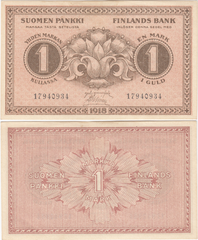 1 Markka 1918 17940934 kl.8-9